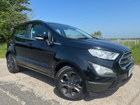 USED 2018 68 FORD ECOSPORT 1.0T EcoBoost GPF Zetec SUV 5dr Petrol Auto Euro 6 (s/s) (125 ps) RARE AUTOMATIC MODEL + REAR PARKING SENSORS + FINISHED IN SHADOW BLACK + VERY LOW GENUINE MILES + 8' TOUCHSCREEN DISPLAY WITH SAT NAV + BLUETOOTH WITH USB PORT + QUICKCLEAR HEATED WINDSCREEN + REMOTE CENTRAL LOCKING WITH 2 KEYS + ELECTRIC PACK + 16' MAGNETIC ALLOY WHEELS WITH TPMS