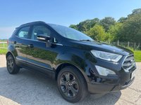 USED 2018 68 FORD ECOSPORT 1.0T EcoBoost GPF Zetec SUV 5dr Petrol Auto Euro 6 (s/s) (125 ps) RARE AUTOMATIC MODEL + REAR PARKING SENSORS + FINISHED IN SHADOW BLACK + VERY LOW GENUINE MILES + 8' TOUCHSCREEN DISPLAY WITH SAT NAV + BLUETOOTH WITH USB PORT + QUICKCLEAR HEATED WINDSCREEN + REMOTE CENTRAL LOCKING WITH 2 KEYS + ELECTRIC PACK + 16' MAGNETIC ALLOY WHEELS WITH TPMS