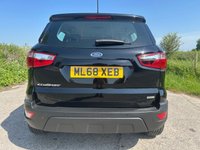USED 2018 68 FORD ECOSPORT 1.0T EcoBoost GPF Zetec SUV 5dr Petrol Auto Euro 6 (s/s) (125 ps) RARE AUTOMATIC MODEL + REAR PARKING SENSORS + FINISHED IN SHADOW BLACK + VERY LOW GENUINE MILES + 8' TOUCHSCREEN DISPLAY WITH SAT NAV + BLUETOOTH WITH USB PORT + QUICKCLEAR HEATED WINDSCREEN + REMOTE CENTRAL LOCKING WITH 2 KEYS + ELECTRIC PACK + 16' MAGNETIC ALLOY WHEELS WITH TPMS