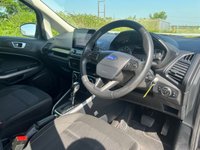 USED 2018 68 FORD ECOSPORT 1.0T EcoBoost GPF Zetec SUV 5dr Petrol Auto Euro 6 (s/s) (125 ps) RARE AUTOMATIC MODEL + REAR PARKING SENSORS + FINISHED IN SHADOW BLACK + VERY LOW GENUINE MILES + 8' TOUCHSCREEN DISPLAY WITH SAT NAV + BLUETOOTH WITH USB PORT + QUICKCLEAR HEATED WINDSCREEN + REMOTE CENTRAL LOCKING WITH 2 KEYS + ELECTRIC PACK + 16' MAGNETIC ALLOY WHEELS WITH TPMS