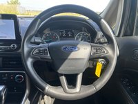 USED 2018 68 FORD ECOSPORT 1.0T EcoBoost GPF Zetec SUV 5dr Petrol Auto Euro 6 (s/s) (125 ps) RARE AUTOMATIC MODEL + REAR PARKING SENSORS + FINISHED IN SHADOW BLACK + VERY LOW GENUINE MILES + 8' TOUCHSCREEN DISPLAY WITH SAT NAV + BLUETOOTH WITH USB PORT + QUICKCLEAR HEATED WINDSCREEN + REMOTE CENTRAL LOCKING WITH 2 KEYS + ELECTRIC PACK + 16' MAGNETIC ALLOY WHEELS WITH TPMS