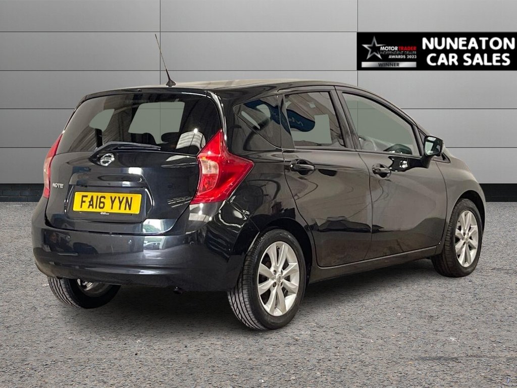 USED 2016 16 NISSAN NOTE 1.2 DIG-S Tekna Hatchback 5dr Petrol XTRON Euro 6 (s/s) (98 ps) REAR PARKING CAMERA AND SENSORS
