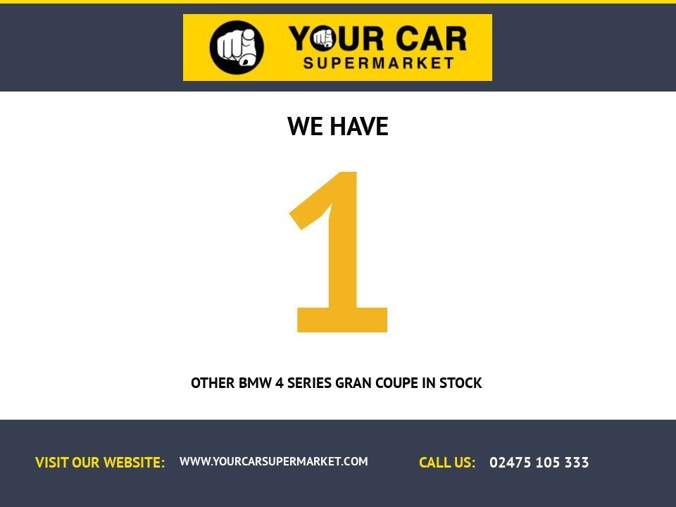 USED 2018 68 BMW 4 SERIES GRAN COUPE 2.0 420i M Sport Hatchback 5dr Petrol Auto Euro 6 (s/s) (184 ps) Heated Seats, Parking Sensors