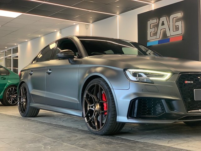 USED 2019 AUDI RS3 2.5 TFSI Audi Sport Edition Saloon 4dr Petrol S Tronic quattro Euro 6 (s/s) (400 ps) SATIN PPF | STAGE 2 | CARBON EXTRAS