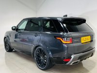 USED 2021 21 LAND ROVER RANGE ROVER SPORT 3.0 D300 MHEV HSE Silver SUV 5dr Diesel Auto 4WD Euro 6 (s/s) (300 ps) Metallic Grey with Black Leather interior | Glass Panoramic Roof | Service History | Low Mileage | ULEZ OK