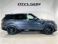 USED 2021 21 LAND ROVER RANGE ROVER SPORT 3.0 D300 MHEV HSE Silver SUV 5dr Diesel Auto 4WD Euro 6 (s/s) (300 ps) Metallic Grey with Black Leather interior | Glass Panoramic Roof | Service History | Low Mileage | ULEZ OK