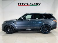 USED 2021 21 LAND ROVER RANGE ROVER SPORT 3.0 D300 MHEV HSE Silver SUV 5dr Diesel Auto 4WD Euro 6 (s/s) (300 ps) Metallic Grey with Black Leather interior | Glass Panoramic Roof | Service History | Low Mileage | ULEZ OK