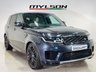 USED 2021 21 LAND ROVER RANGE ROVER SPORT 3.0 D300 MHEV HSE Silver SUV 5dr Diesel Auto 4WD Euro 6 (s/s) (300 ps) Metallic Grey with Black Leather interior | Glass Panoramic Roof | Service History | Low Mileage | ULEZ OK
