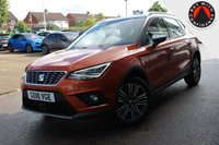 USED 2018 18 SEAT ARONA 1.6 TDI XCELLENCE SUV 5dr Diesel DSG Euro 6 (s/s) (95 ps) - EURO 6 - ULEZ - SAT NAV - APPLE/ANDROID CARPLAY - 17" ALLOYS - LEDS - P/SENSORS - ACC - BAD & BLUETOOTH