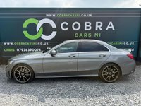 USED 2019 MERCEDES-BENZ C-CLASS 2.0 C220d AMG Line (Premium) Saloon 4dr Diesel G-Tronic+ Euro 6 (s/s) (194 ps) * MOT FEB 2028 - SAT NAV - LEATHER INTERIOR - HEATED SEATS *