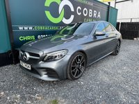 USED 2019 MERCEDES-BENZ C-CLASS 2.0 C220d AMG Line (Premium) Saloon 4dr Diesel G-Tronic+ Euro 6 (s/s) (194 ps) * MOT FEB 2028 - SAT NAV - LEATHER INTERIOR - HEATED SEATS *