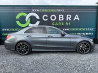 USED 2019 MERCEDES-BENZ C-CLASS 2.0 C220d AMG Line (Premium) Saloon 4dr Diesel G-Tronic+ Euro 6 (s/s) (194 ps) * MOT FEB 2028 - SAT NAV - LEATHER INTERIOR - HEATED SEATS *