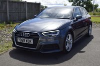 USED 2019 69 AUDI A3 1.6 TDI 30 S line Sportback 5dr Diesel Manual Euro 6 (s/s) (116 ps) !! LOW INSURANCE GROUP !!