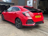 USED 2018 68 HONDA CIVIC 1.6 i-DTEC SR Hatchback 5 Door Diesel Manual Red Euro 6 1 Owner from New +DAB RADIO+REVERSE CAM+SENSORS