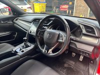 USED 2018 68 HONDA CIVIC 1.6 i-DTEC SR Hatchback 5 Door Diesel Manual Red Euro 6 1 Owner from New +DAB RADIO+REVERSE CAM+SENSORS