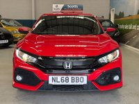 USED 2018 68 HONDA CIVIC 1.6 i-DTEC SR Hatchback 5 Door Diesel Manual Red Euro 6 1 Owner from New +DAB RADIO+REVERSE CAM+SENSORS