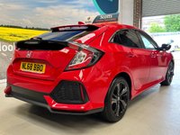 USED 2018 68 HONDA CIVIC 1.6 i-DTEC SR Hatchback 5 Door Diesel Manual Red Euro 6 1 Owner from New +DAB RADIO+REVERSE CAM+SENSORS