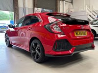 USED 2018 68 HONDA CIVIC 1.6 i-DTEC SR Hatchback 5 Door Diesel Manual Red Euro 6 1 Owner from New +DAB RADIO+REVERSE CAM+SENSORS