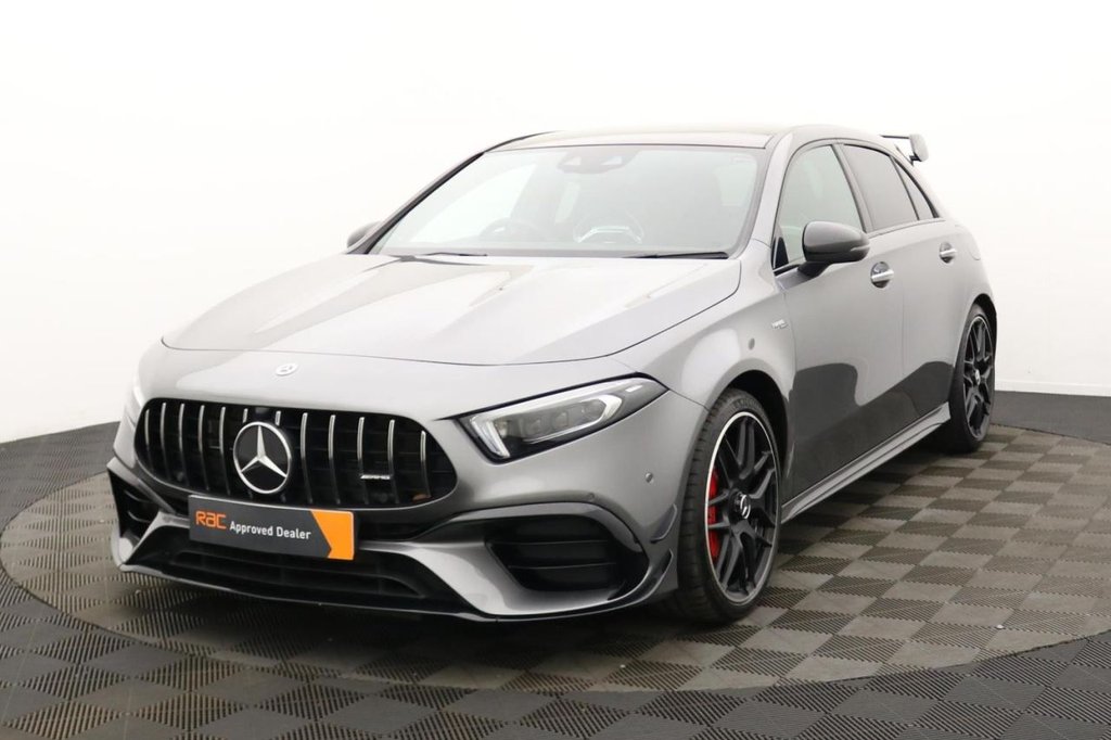 USED 2020 70 MERCEDES-BENZ A-CLASS 2.0 A45 AMG S Plus Hatchback 5dr Petrol 8G-DCT 4MATIC+ Euro 6 (s/s) (421 ps) Pan Roof, Sat Nav, Camera
