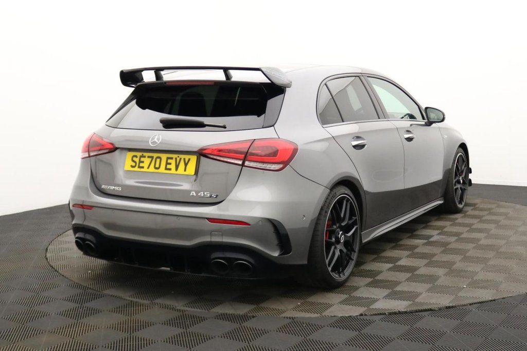 USED 2020 70 MERCEDES-BENZ A-CLASS 2.0 A45 AMG S Plus Hatchback 5dr Petrol 8G-DCT 4MATIC+ Euro 6 (s/s) (421 ps) Pan Roof, Sat Nav, Camera