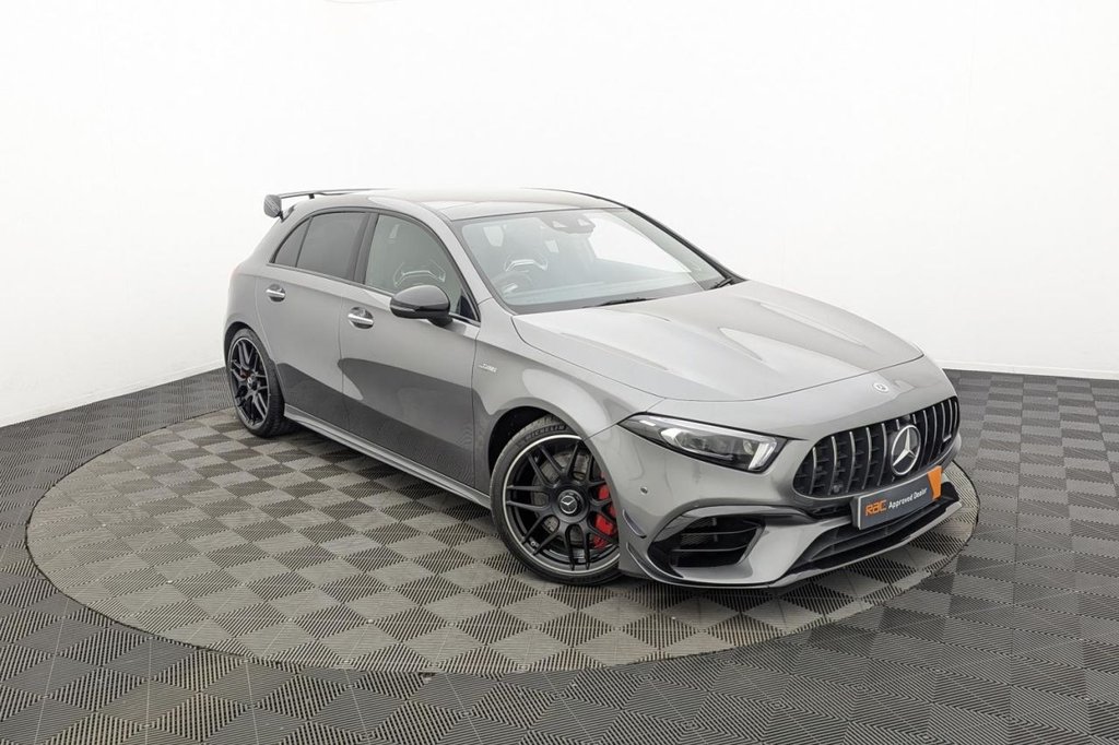 USED 2020 70 MERCEDES-BENZ A-CLASS 2.0 A45 AMG S Plus Hatchback 5dr Petrol 8G-DCT 4MATIC+ Euro 6 (s/s) (421 ps) Pan Roof, Sat Nav, Camera