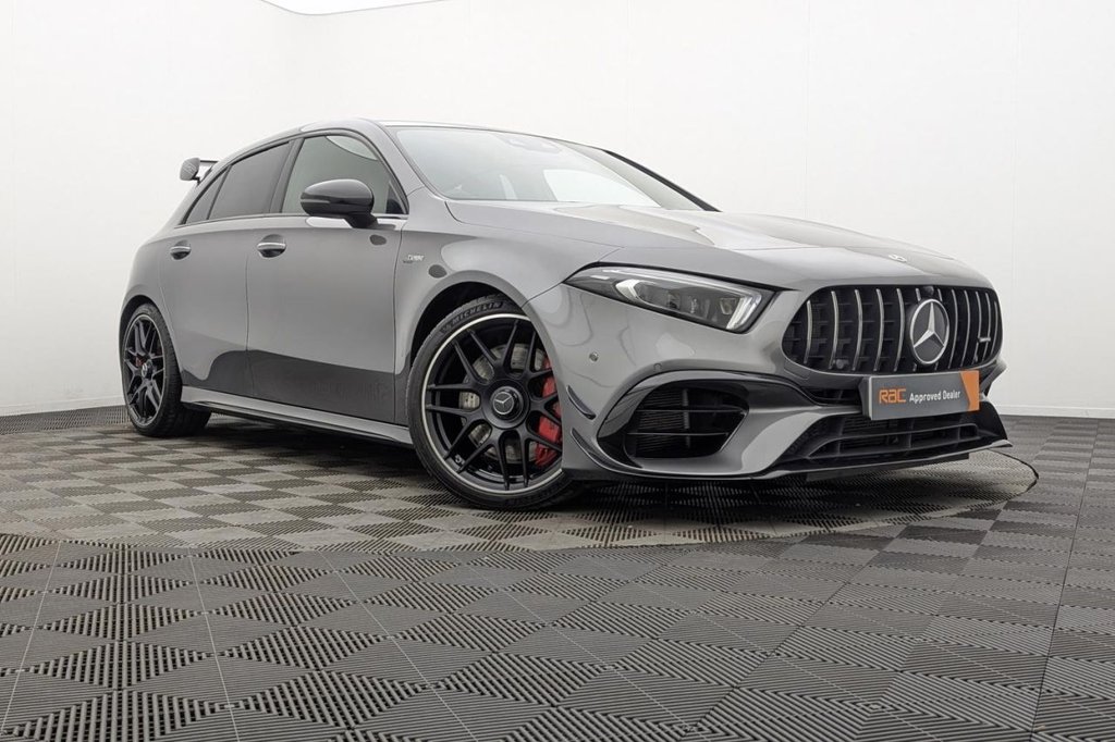 USED 2020 70 MERCEDES-BENZ A-CLASS 2.0 A45 AMG S Plus Hatchback 5dr Petrol 8G-DCT 4MATIC+ Euro 6 (s/s) (421 ps) Pan Roof, Sat Nav, Camera