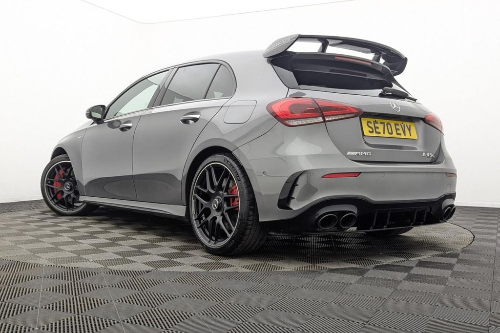 USED 2020 70 MERCEDES-BENZ A-CLASS 2.0 A45 AMG S Plus Hatchback 5dr Petrol 8G-DCT 4MATIC+ Euro 6 (s/s) (421 ps) Pan Roof, Sat Nav, Camera