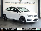 USED 2016 66 SEAT IBIZA 1.2 TSI FR Sport Coupe 3dr Petrol Manual Euro 6 (110 ps) SATELLITE NAVIGATION + APPLE CARPLAY / ANDROID AUTO + BLUETOOTH CONNECTIVITY INCLUDING MEDIA STREAMING + APPS CONTROL + DAB DIGITAL RADIO + IN CAR ENTERTAINMENT WITH TOUCH SCREEN MEDIA DISPLAY + CLIMATE CONTROL + AIR CONDITIONING + ECO STOP START SYSTEM + HILL HOLD START ASSIST + DAY TIME RUNNING LIGHTS + LEATHER MULTI FUNCTIONAL STEERING WHEEL + VOICE COMMAND + AUTOMATIC WIPERS WITH RAIN SENSOR + ELECTRIC HEATED DOOR MIRRORS + ELECTRIC WINDOWS + 60/40 FOLDING REAR SEATS