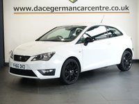 USED 2016 66 SEAT IBIZA 1.2 TSI FR Sport Coupe 3dr Petrol Manual Euro 6 (110 ps) SATELLITE NAVIGATION + APPLE CARPLAY / ANDROID AUTO + BLUETOOTH CONNECTIVITY INCLUDING MEDIA STREAMING + APPS CONTROL + DAB DIGITAL RADIO + IN CAR ENTERTAINMENT WITH TOUCH SCREEN MEDIA DISPLAY + CLIMATE CONTROL + AIR CONDITIONING + ECO STOP START SYSTEM + HILL HOLD START ASSIST + DAY TIME RUNNING LIGHTS + LEATHER MULTI FUNCTIONAL STEERING WHEEL + VOICE COMMAND + AUTOMATIC WIPERS WITH RAIN SENSOR + ELECTRIC HEATED DOOR MIRRORS + ELECTRIC WINDOWS + 60/40 FOLDING REAR SEATS