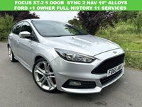 USED 2015 65 FORD FOCUS 2.0T EcoBoost ST-2 Hatchback 5dr Petrol Manual Euro 6 (s/s) (250 ps) FORD + 1 OWNER 11 SERVICES
