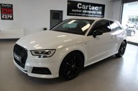 USED 2017 17 AUDI A3 2.0 TDI Black Edition Hatchback 3dr Diesel S Tronic Euro 6 (s/s) (150 ps) ***AUTOMATIC***SAT NAV***S-LINE EMBOSSED SPORTS SEATS***CRUISE CONTROL***REAR PARKING AID***HALF LEATHER***AUDI SMART PHONE***BLUETOOTH***PRIVACY GLASS***7" RETRACTABLE CLOUR SCREEN**AUTO LIGHTS**PADDLE SHIFT**S-LINE STYLING***