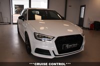 USED 2017 17 AUDI A3 2.0 TDI Black Edition Hatchback 3dr Diesel S Tronic Euro 6 (s/s) (150 ps) ***AUTOMATIC***SAT NAV***S-LINE EMBOSSED SPORTS SEATS***CRUISE CONTROL***REAR PARKING AID***HALF LEATHER***AUDI SMART PHONE***BLUETOOTH***PRIVACY GLASS***7" RETRACTABLE CLOUR SCREEN**AUTO LIGHTS**PADDLE SHIFT**S-LINE STYLING***