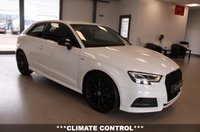 USED 2017 17 AUDI A3 2.0 TDI Black Edition Hatchback 3dr Diesel S Tronic Euro 6 (s/s) (150 ps) ***AUTOMATIC***SAT NAV***S-LINE EMBOSSED SPORTS SEATS***CRUISE CONTROL***REAR PARKING AID***HALF LEATHER***AUDI SMART PHONE***BLUETOOTH***PRIVACY GLASS***7" RETRACTABLE CLOUR SCREEN**AUTO LIGHTS**PADDLE SHIFT**S-LINE STYLING***