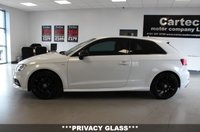 USED 2017 17 AUDI A3 2.0 TDI Black Edition Hatchback 3dr Diesel S Tronic Euro 6 (s/s) (150 ps) ***AUTOMATIC***SAT NAV***S-LINE EMBOSSED SPORTS SEATS***CRUISE CONTROL***REAR PARKING AID***HALF LEATHER***AUDI SMART PHONE***BLUETOOTH***PRIVACY GLASS***7" RETRACTABLE CLOUR SCREEN**AUTO LIGHTS**PADDLE SHIFT**S-LINE STYLING***