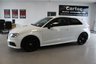 USED 2017 17 AUDI A3 2.0 TDI Black Edition Hatchback 3dr Diesel S Tronic Euro 6 (s/s) (150 ps) ***AUTOMATIC***SAT NAV***S-LINE EMBOSSED SPORTS SEATS***CRUISE CONTROL***REAR PARKING AID***HALF LEATHER***AUDI SMART PHONE***BLUETOOTH***PRIVACY GLASS***7" RETRACTABLE CLOUR SCREEN**AUTO LIGHTS**PADDLE SHIFT**S-LINE STYLING***