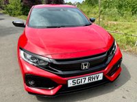 USED 2017 17 HONDA CIVIC 1.0 VTEC Turbo SR Hatchback 5dr Petrol CVT Euro 6 (s/s) (129 ps) 2017 ULEZ COMPLIANT AUTO
