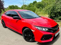 USED 2017 17 HONDA CIVIC 1.0 VTEC Turbo SR Hatchback 5dr Petrol CVT Euro 6 (s/s) (129 ps) 2017 ULEZ COMPLIANT AUTO