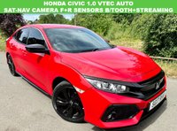 USED 2017 17 HONDA CIVIC 1.0 VTEC Turbo SR Hatchback 5dr Petrol CVT Euro 6 (s/s) (129 ps) 2017 ULEZ COMPLIANT AUTO