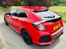 USED 2017 17 HONDA CIVIC 1.0 VTEC Turbo SR Hatchback 5dr Petrol CVT Euro 6 (s/s) (129 ps) 2017 ULEZ COMPLIANT AUTO