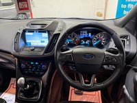 USED 2017 17 FORD KUGA 2.0 TDCi EcoBlue ST-Line SUV 5dr Diesel Manual AWD Euro 6 (s/s) (180 ps) HALF LEATHER SEATS & SAT NAV