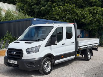 2022 FORD TRANSIT 2.0 350 EcoBlue Leader Dropside Double Cab 4dr Diesel Manual RWD L4 Euro 6 (s/s) (170 ps) &pound;14995.00