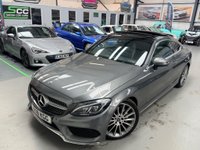 USED 2018 18 MERCEDES-BENZ C CLASS 2.1 C220d AMG Line (Premium) G-Tronic+ Euro 6 (s/s) 2dr Pan Roof . 19"s. Privacy Glass
