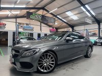 USED 2018 18 MERCEDES-BENZ C CLASS 2.1 C220d AMG Line (Premium) G-Tronic+ Euro 6 (s/s) 2dr Pan Roof . 19"s. Privacy Glass