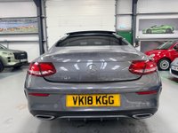 USED 2018 18 MERCEDES-BENZ C CLASS 2.1 C220d AMG Line (Premium) G-Tronic+ Euro 6 (s/s) 2dr Pan Roof . 19"s. Privacy Glass