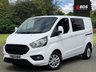 USED 2019 69 FORD TRANSIT CUSTOM 2.0 300 EcoBlue Limited Crew Van L1 H1 Euro 6 (s/s) 5dr (6 Seat) 1 OWNER! NEW WETBELT! AIR CON
