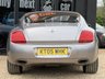 USED 2005 05 BENTLEY CONTINENTAL 6.0 GT Coupe 2dr Petrol Automatic (410 g/km, 552 bhp) SILVER TEMPEST OVER COGNAC HIDE + LOW MILEAGE + 2 OWNERS FROM NEW + SAT NAV + ALLOYS + 2 KEYS + 6 MONTHS PLATINUM WARRANTY +