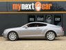 USED 2005 05 BENTLEY CONTINENTAL 6.0 GT Coupe 2dr Petrol Automatic (410 g/km, 552 bhp) SILVER TEMPEST OVER COGNAC HIDE + LOW MILEAGE + 2 OWNERS FROM NEW + SAT NAV + ALLOYS + 2 KEYS + 6 MONTHS PLATINUM WARRANTY +