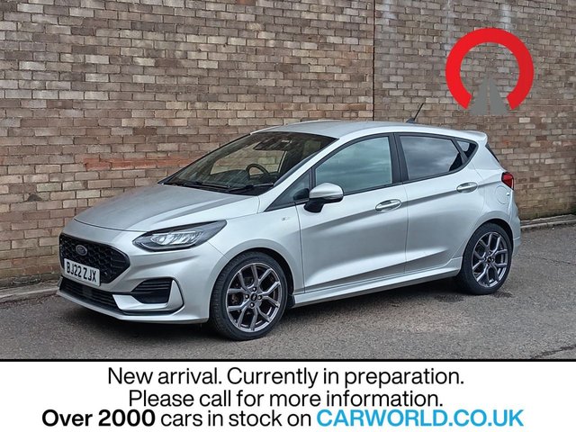 View our Ford Fiesta 1.0T EcoBoost MHEV ST-Line Hatchback 5dr Petrol Hybrid Manual Euro 6 (s/s) (125 ps)