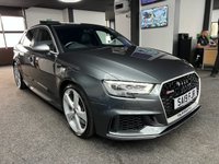 USED 2019 19 AUDI RS3 2.5 TFSI Sportback 5dr Petrol S Tronic quattro Euro 6 (s/s) (400 ps) + CARPLAY + HEATED SEATS +