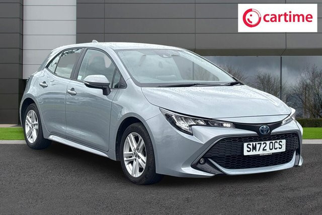 View our Toyota Corolla 1.8 VVT-h Icon Hatchback 5dr Petrol Hybrid CVT Euro 6 (s/s) (140 ps) Reverse Camera, Android Auto / Apple CarPlay, Heated Seats, Touchscreen, 16In Alloys
